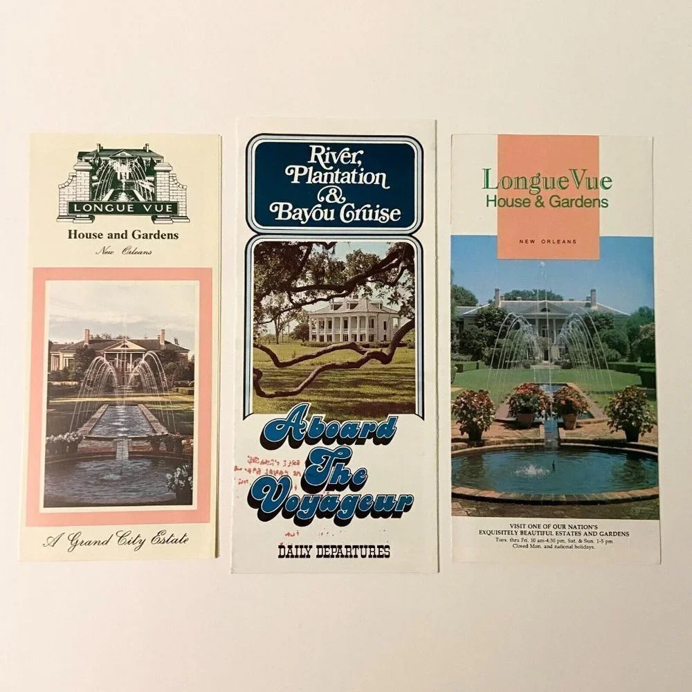 Vintage New Orleans Longue Vue House and Gardens River Plantation and Bayou